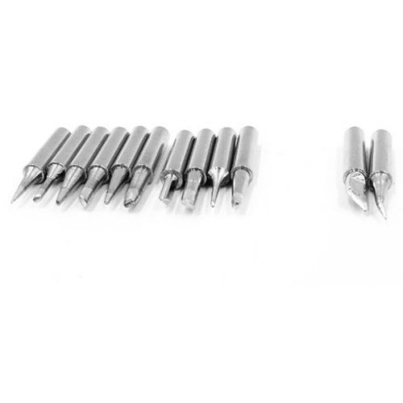 Soldering Iron Tip Set 12Pcs Silver