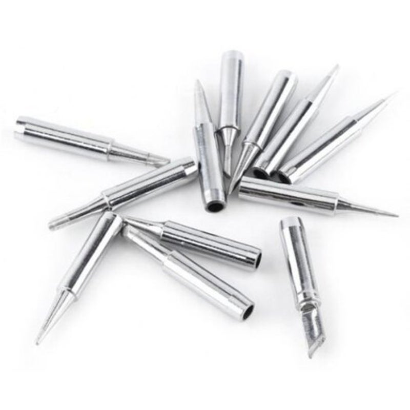 Soldering Iron Tip Set 12Pcs Silver