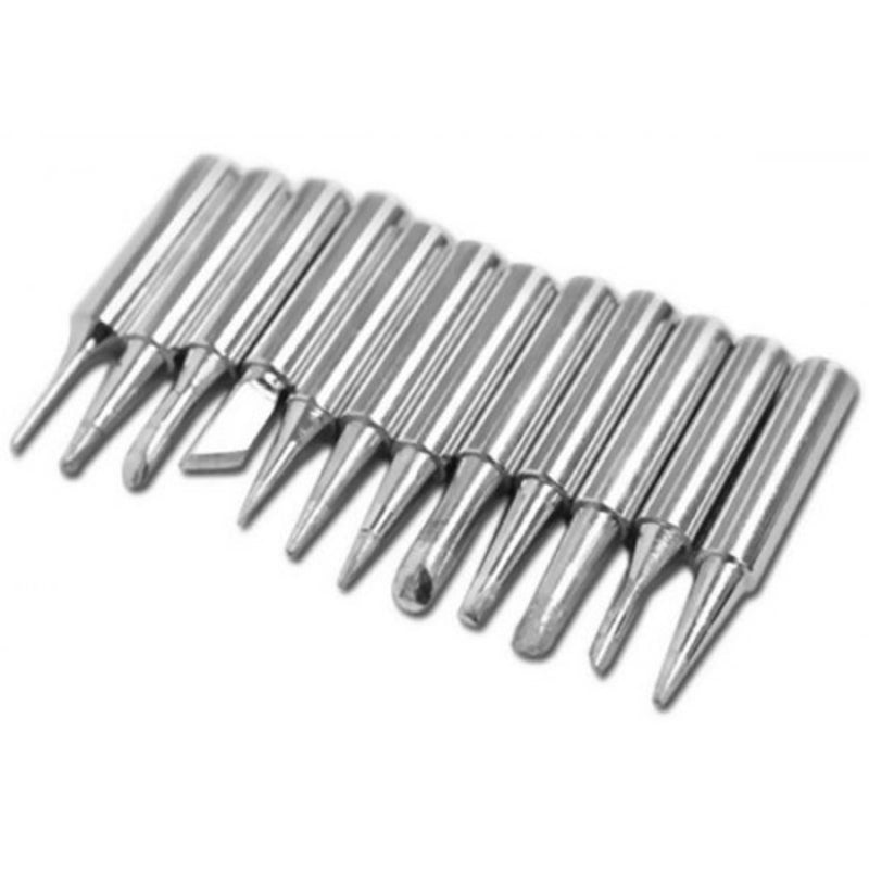 Soldering Iron Tip Set 12Pcs Silver