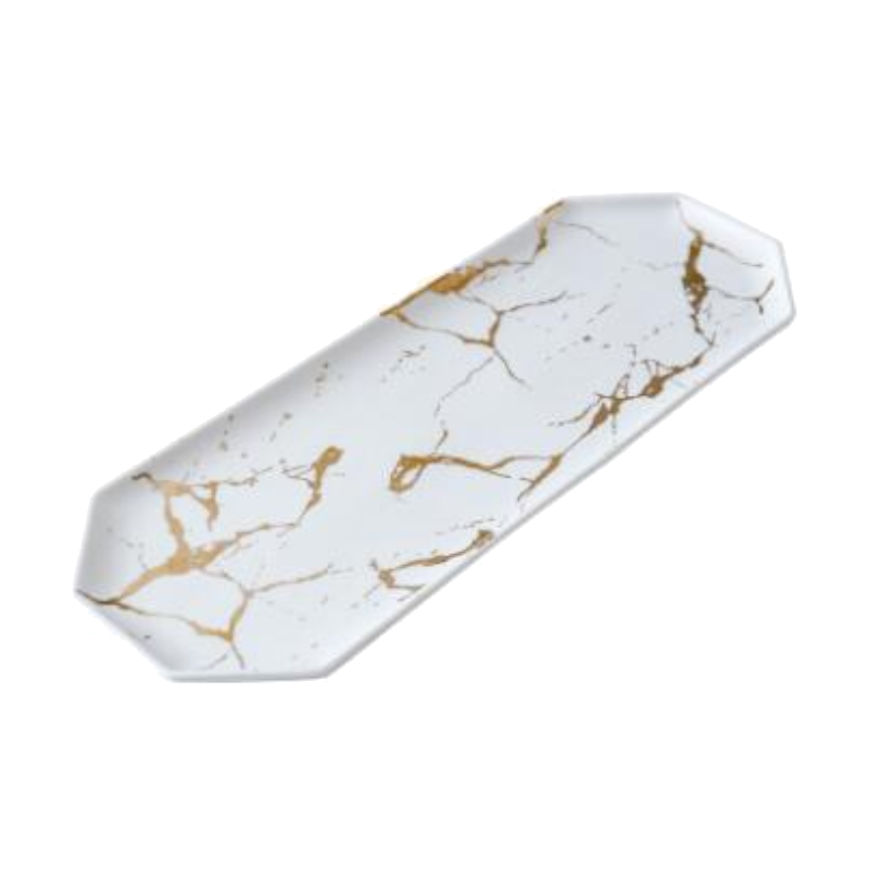 Sophisticated Marble Serving Tray Tableware Decor