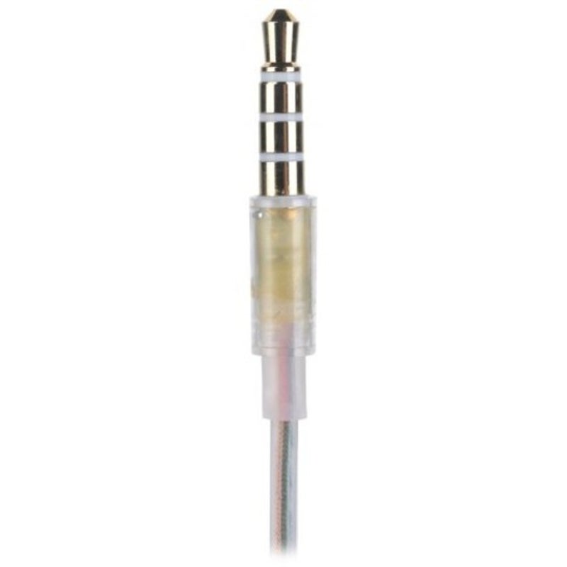 Sound Conduction Acoustic Air Tube Earphone With Mic Volume Control Transparent