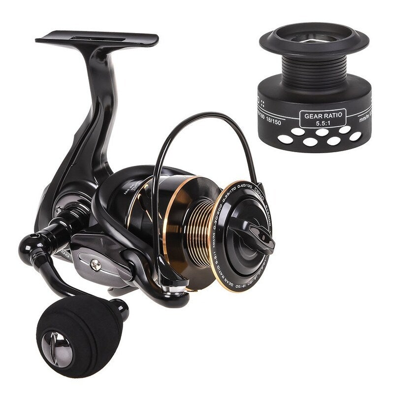 Spinning Fishing Reel 13Bb Bearing Balls Metal Boat Rock Wheel With Extra Spool 5