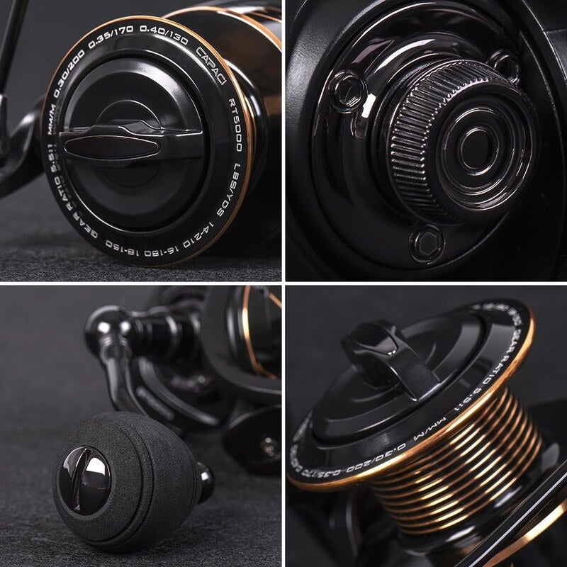 Spinning Fishing Reel 13Bb Bearing Balls Metal Boat Rock Wheel With Extra Spool 5
