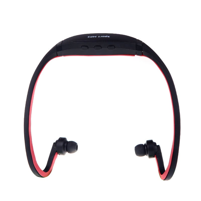 Sport Mp3 Wma Music Player Tf / Micro Sd Card Slot Headset Headphone Earphone Black Red