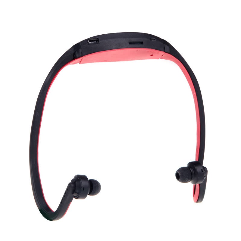 Sport Mp3 Wma Music Player Tf / Micro Sd Card Slot Headset Headphone Earphone Black Red