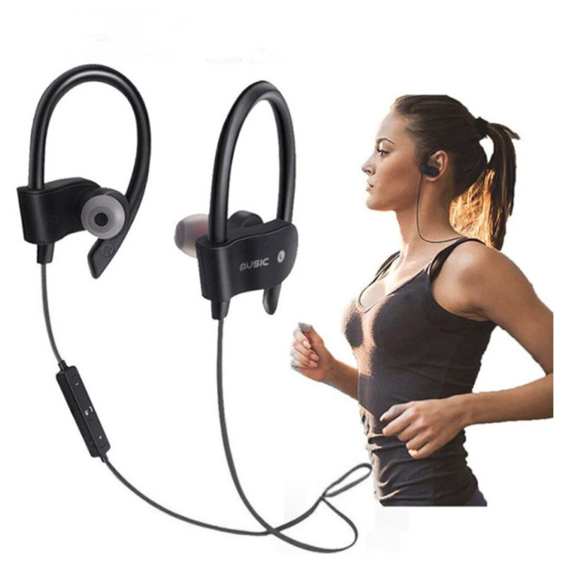 Sport Wireless Headphones Noise Cancelling In Ear Earphones For Running Gym Sweatproof Secure Fit