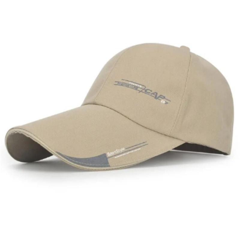 Sports Cap Mens Outdoor Fashion Line Baseball Long Visor Brim Shade Sun Hat