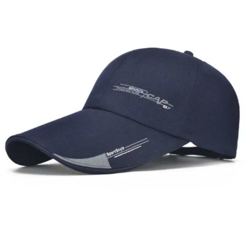 Sports Cap Mens Outdoor Fashion Line Baseball Long Visor Brim Shade Sun Hat
