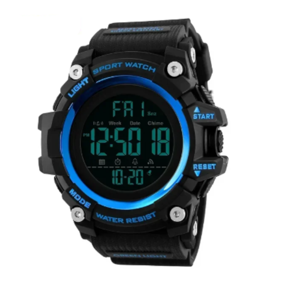 Veile Studios Sports Watch Stopwatch Count Down Men Digital Watches Soft Clock For Male