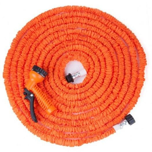 Spray Gun 100Ft Expandable Garden Hose Pipe Orange