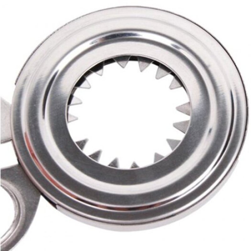 Stainless Steel Cutter Egg Shell Peeler Silver
