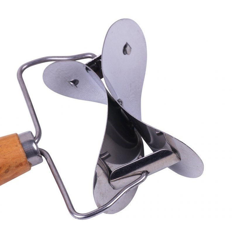 Stainless Steel Dumpling Maker Wraper Dough Cutter Handle
