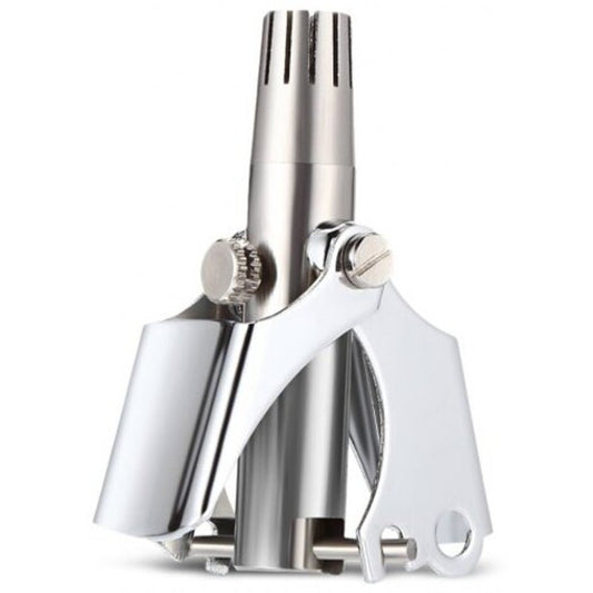 Stainless Steel Manual Nose Ear Hair Trimmer Silver