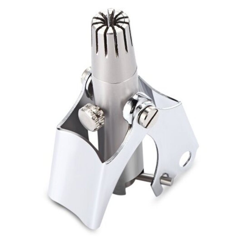 Stainless Steel Manual Nose Ear Hair Trimmer Silver