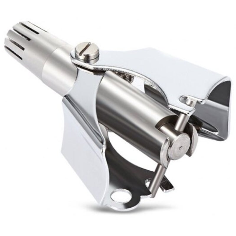 Stainless Steel Manual Nose Ear Hair Trimmer Silver