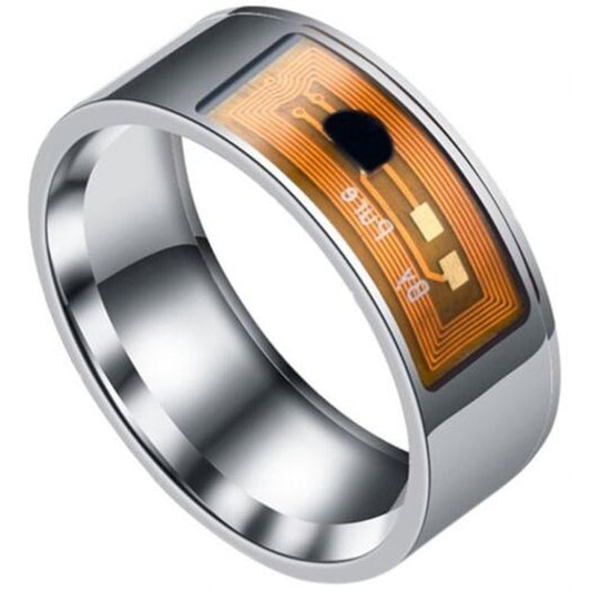 Veile Studios Stainless Steel Nfc Smart Ring Silver Us 6
