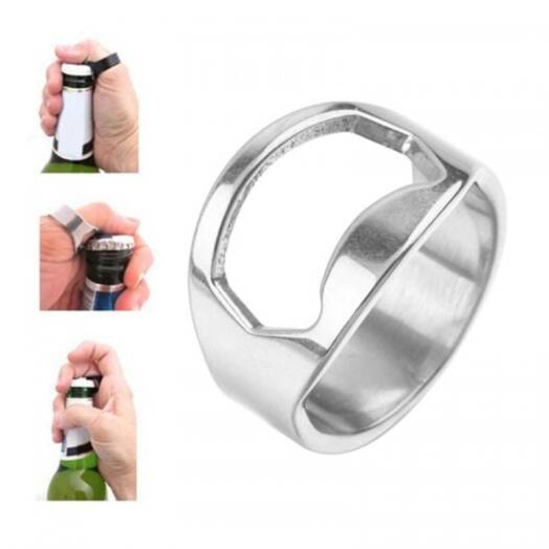 Stainless Steel Ring Opener Multi Functionbeer Bottle Diameter 22Mm Silver