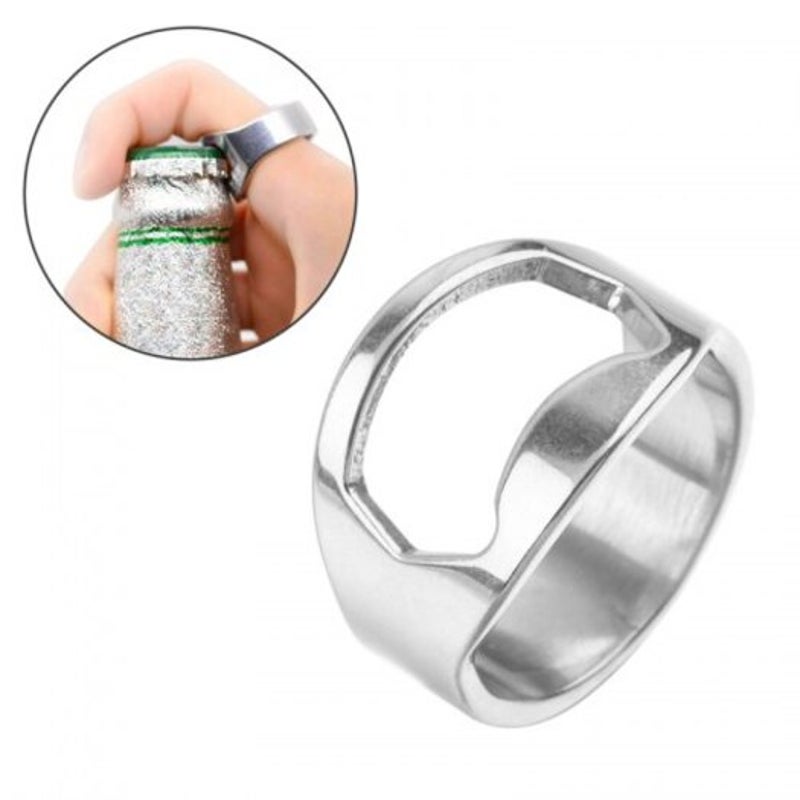 Stainless Steel Ring Opener Multi Functionbeer Bottle Diameter 22Mm Silver