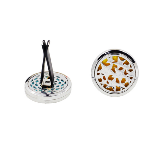 Stainless Steel Star Design Locket Clip Perfume Diffuser Holder