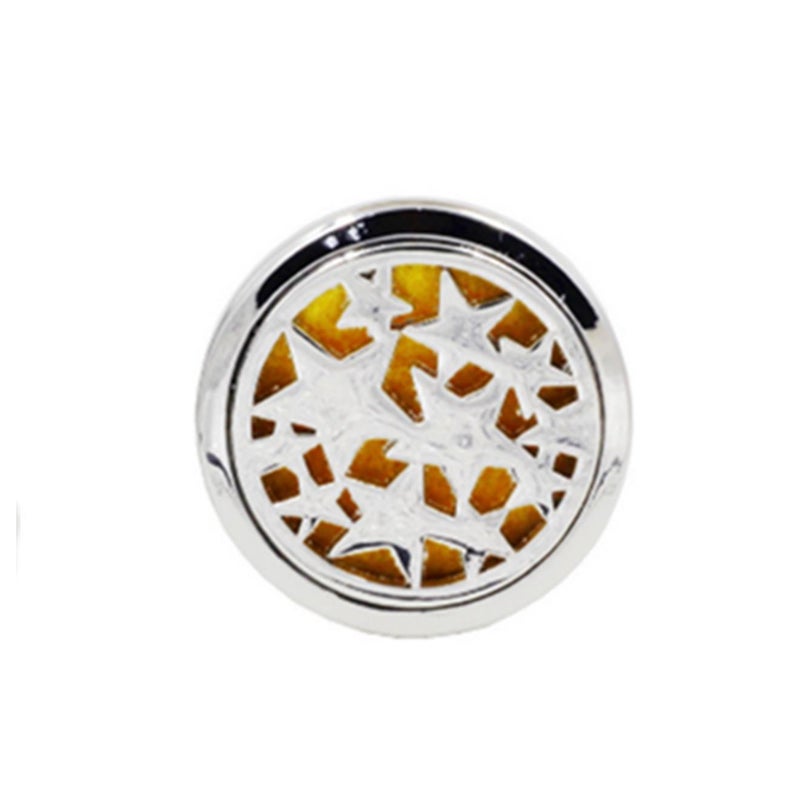 Stainless Steel Star Design Locket Clip Perfume Diffuser Holder