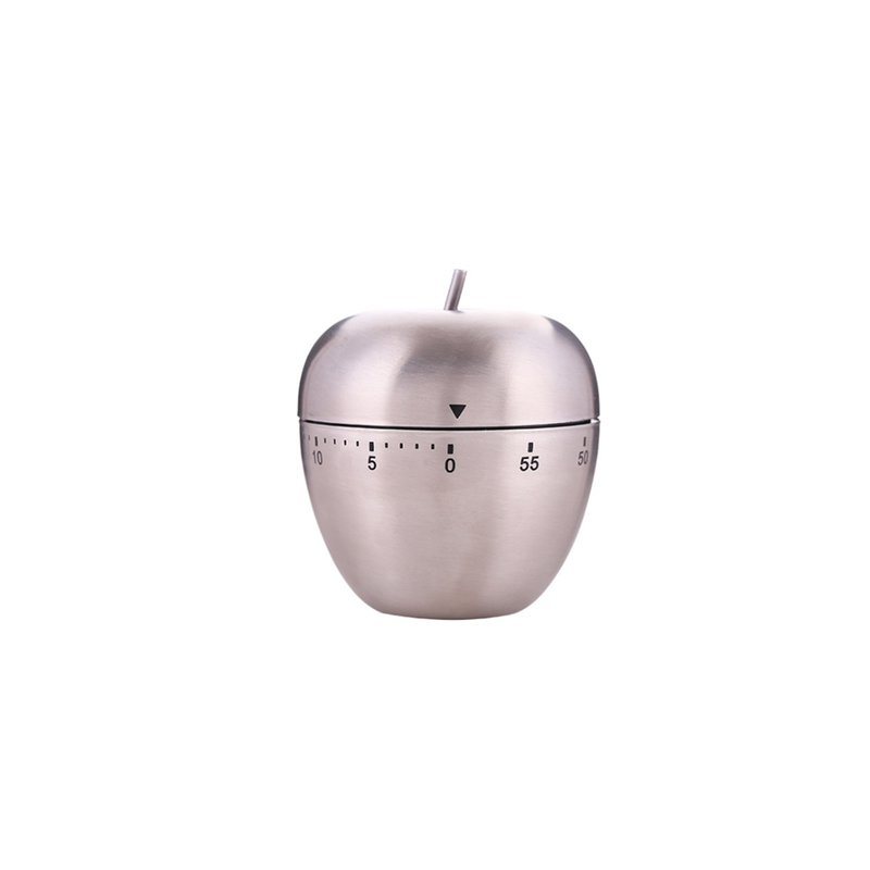 Stainless Steel Timer Kitchen Machinery Timing Reminder Clock Apple