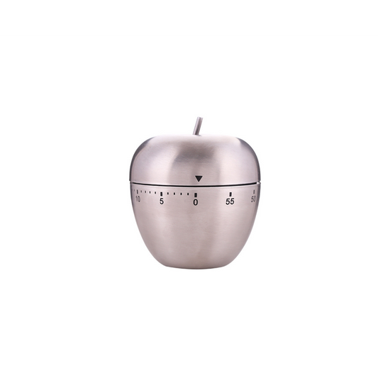 Stainless Steel Timer Kitchen Machinery Timing Reminder Clock Apple