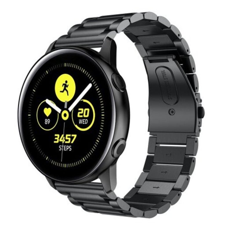 Stainless Steel Watch Band Strap For Samsung Galaxy Active 40Mm Sm R500 Black
