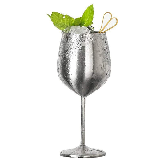 Wine Glasses Stainless Steel Goblets Champagne Bar Party Banquet