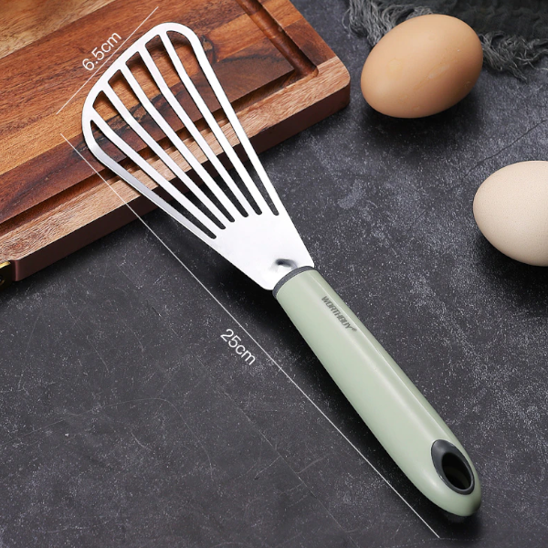 Non-Slip Stainless Steel Kitchen Frying Spatula Leaky Shovel Fish Slice Turner