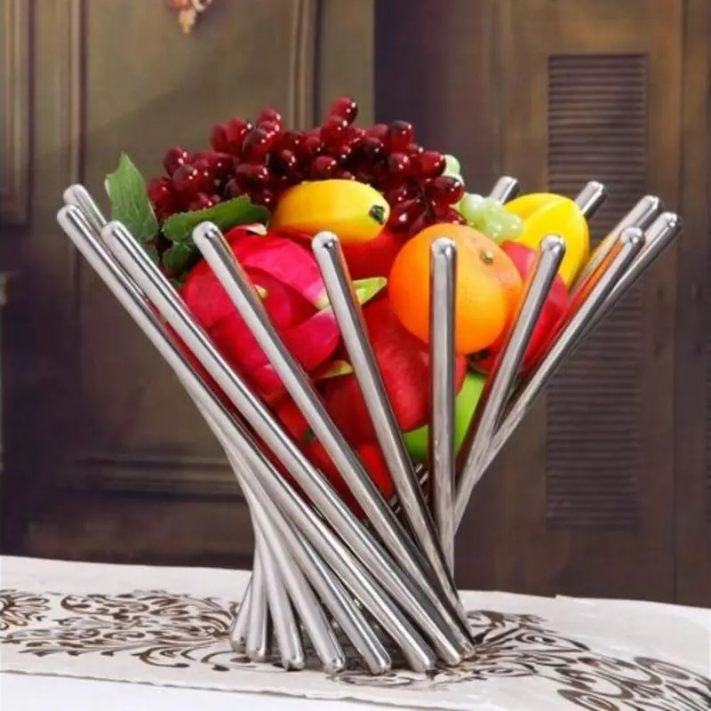 Stainless Steel Fruit Plate Creative Basket