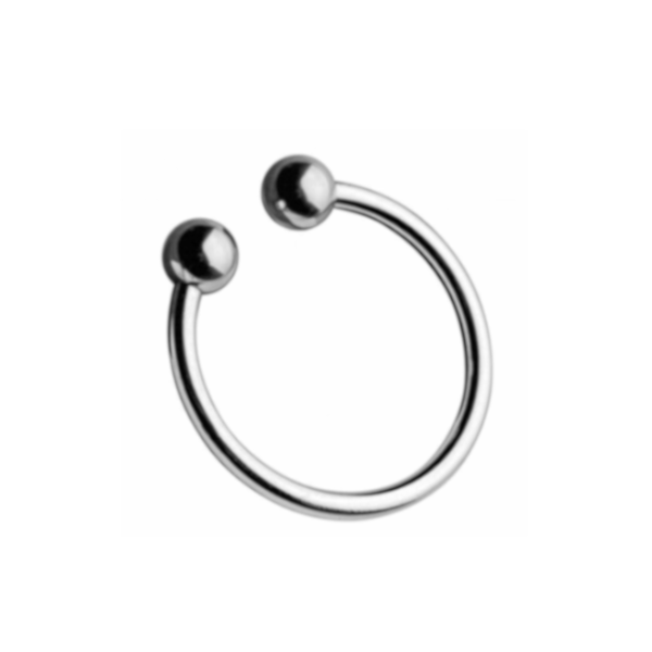 Stainless Steel Metal Glans Penis Delay Training Half Circle Cock Ring Men