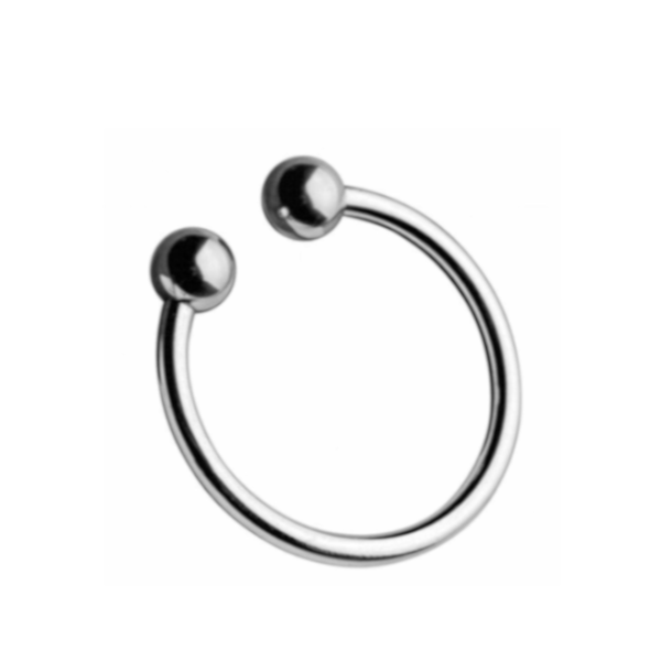 Stainless Steel Metal Glans Penis Delay Training Half Circle Cock Ring Men