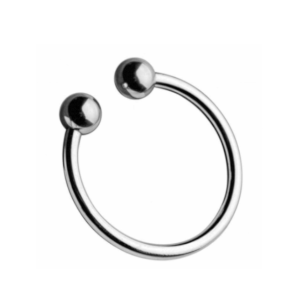 Stainless Steel Metal Glans Penis Delay Training Half Circle Cock Ring Men