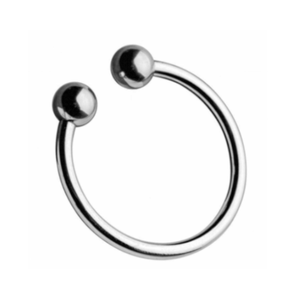 Stainless Steel Metal Glans Penis Delay Training Half Circle Cock Ring Men