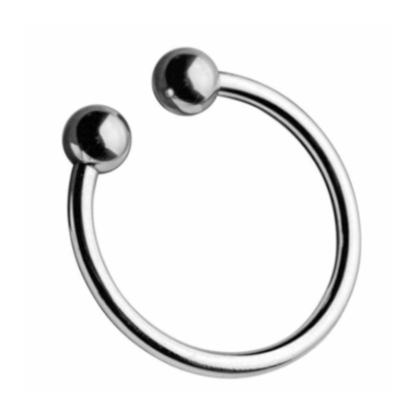 Stainless Steel Metal Glans Penis Delay Training Half Circle Cock Ring Men