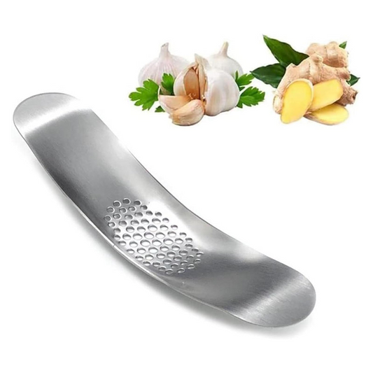 Stainless Steel Manual Garlic Press Crusher Chopper Cooking Tools Gadgets Silver