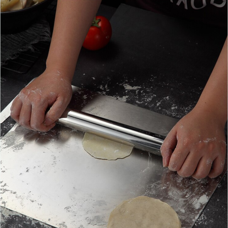 Stainless Steel Rolling Pin For Dough Non Stick Kitchen Roller Pastry Baking Tools Accessories