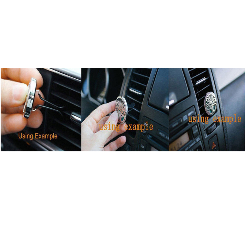 Stainless Steel Star Design Locket Clip Perfume Diffuser Holder
