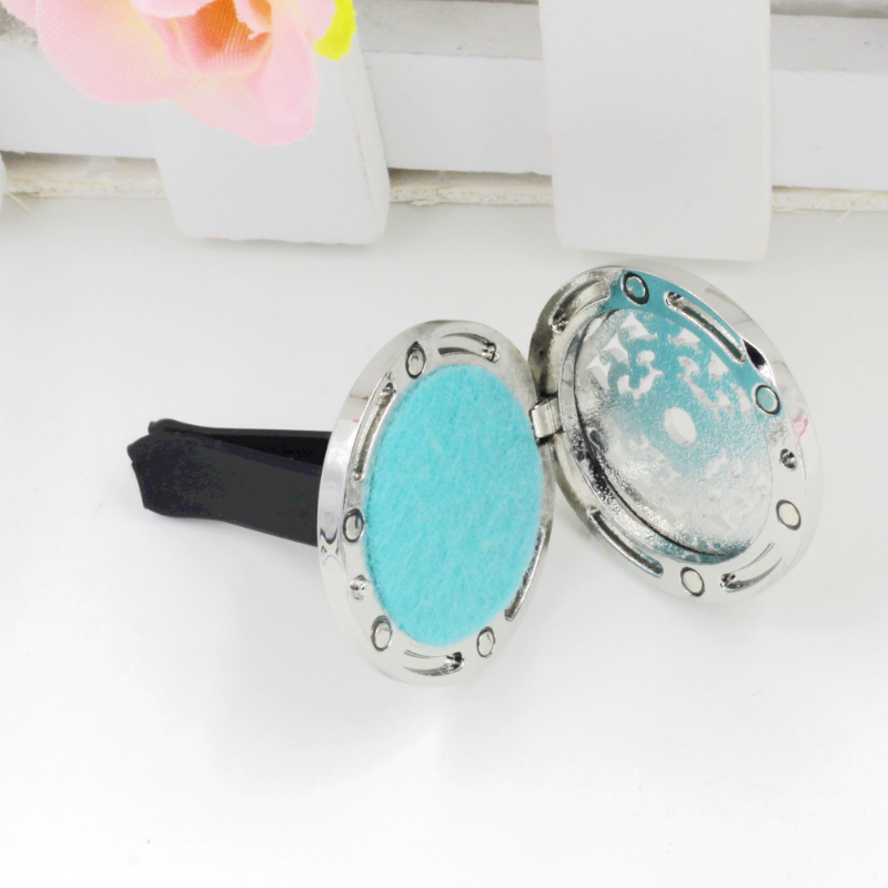 Stainless Steel Star Design Locket Clip Perfume Diffuser Holder