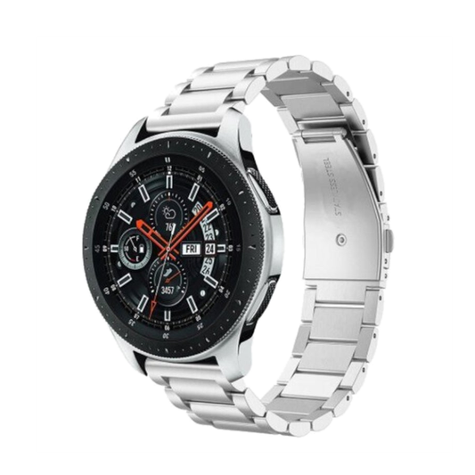 Stainless Steel Watch Band Wrist Strap For Samsung Galaxy 46Mm Sm R800 Silver