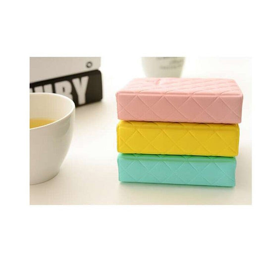 Standard 3In Centerfold Photo Album Card Bag Pu 36 Pockets Albums Photos Storage Case Macaron Memory Souvenir Yellow