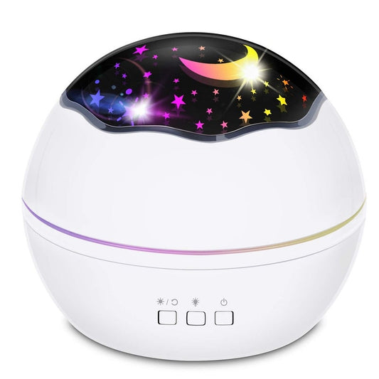 Star Projector Night Lights For Little Ones Led Multiple Colors 360 Degrees Rotating Ocean / Cosmos Sky Lamp Bedroom Whi