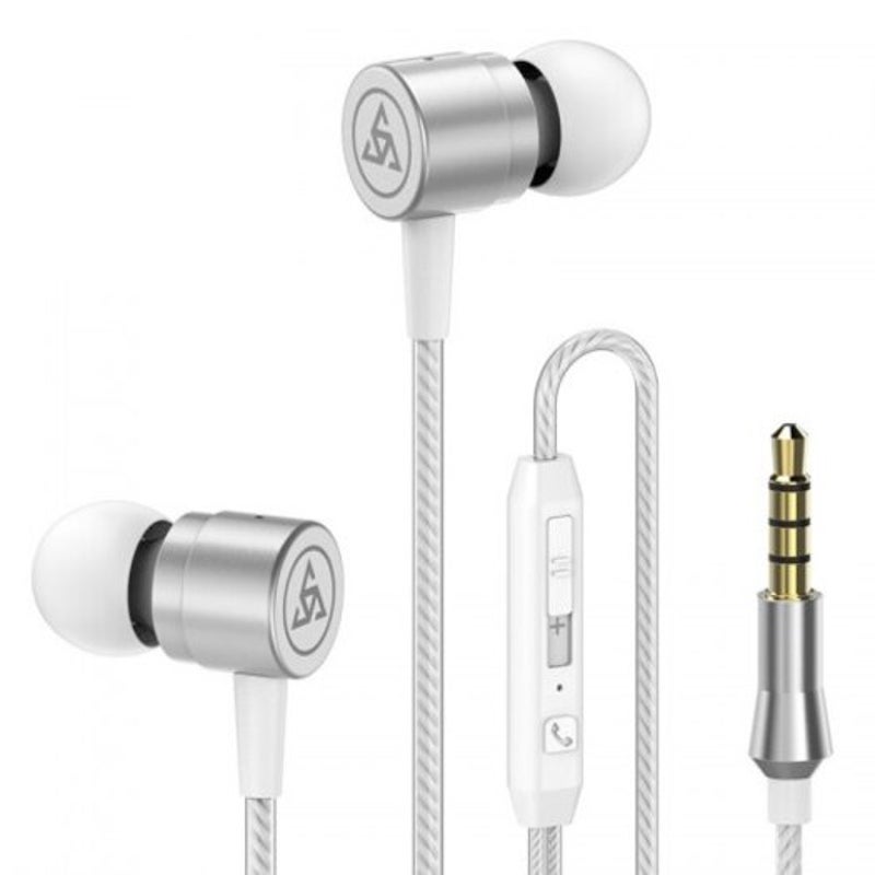 3.5Mm Wired Stereo Earphone Noise Isolating Headphone Headset With Microphone