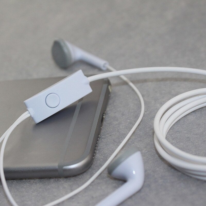 Stereo Headphones 3.5Mm Wired In Ear Earphones With Mic Noise Isolating Headset For Smartphones Tablets Laptops Mp34 Mor