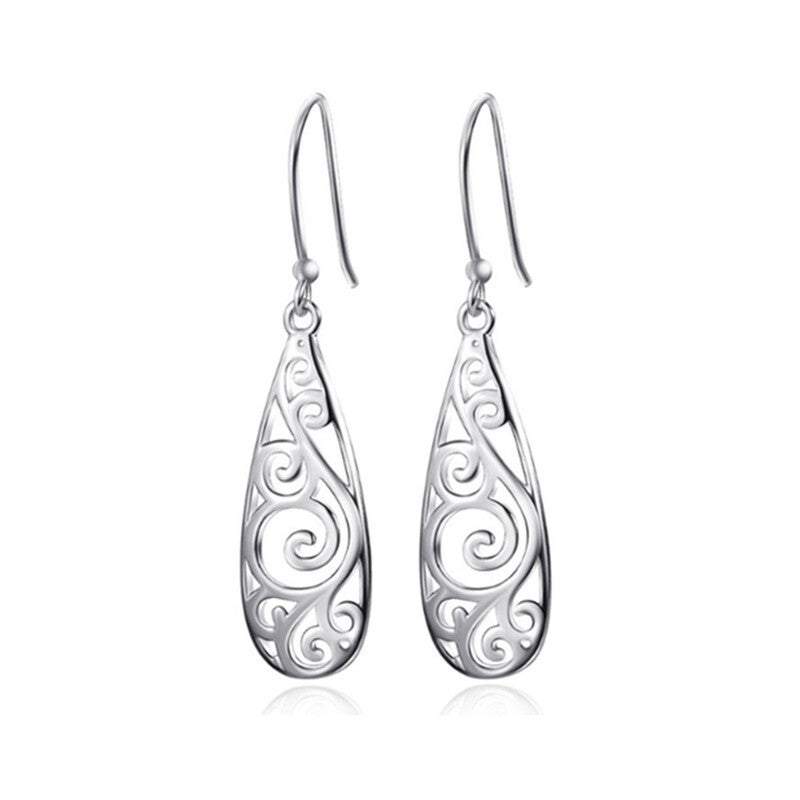 Veile Studios Earrings Sterling Filigree Teardrop Fashion Dangle Drop