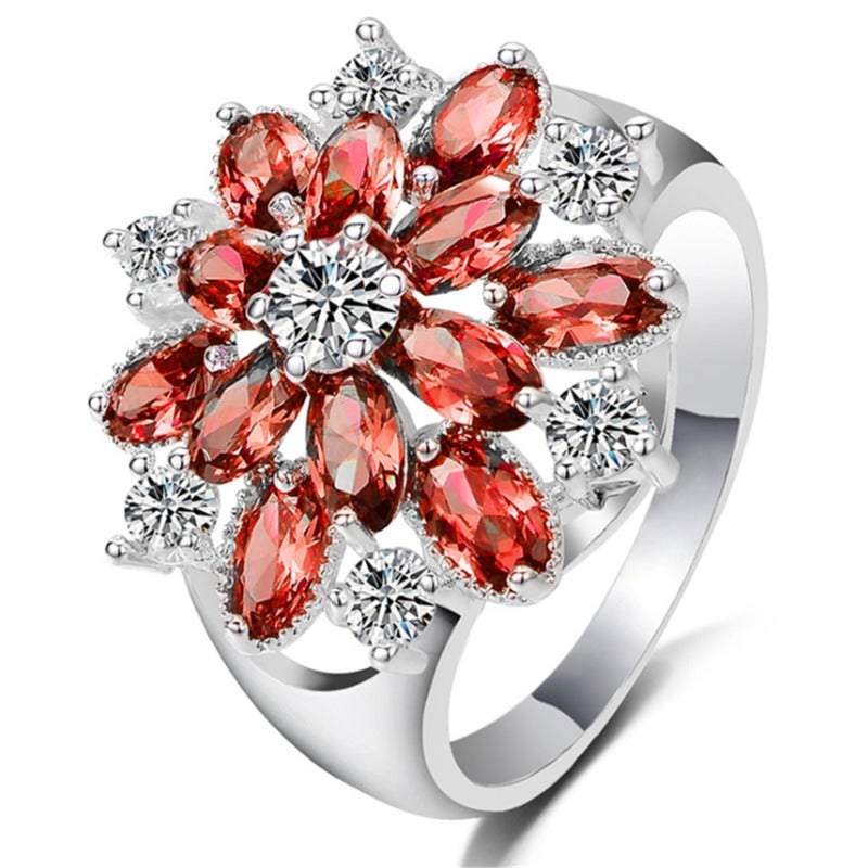 Veile Studios Rings Sterling Silver Cubic Zirconia Snowflake