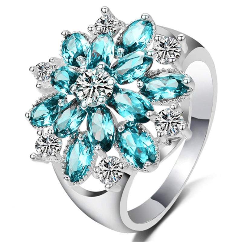 Veile Studios Rings Sterling Silver Cubic Zirconia Snowflake