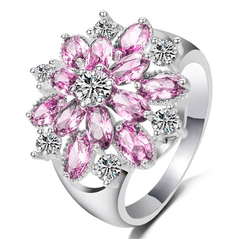 Veile Studios Rings Sterling Silver Cubic Zirconia Snowflake