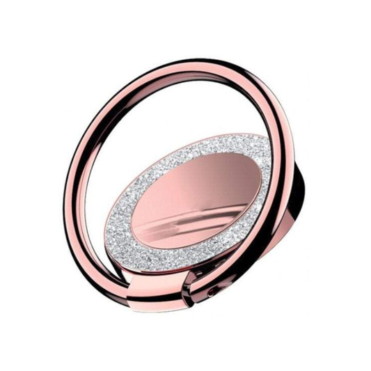 Sticker Stamp Activities Phone Holder Round Glitter 360 Degree Stand Holders Metal Finger Ring Rose Gold