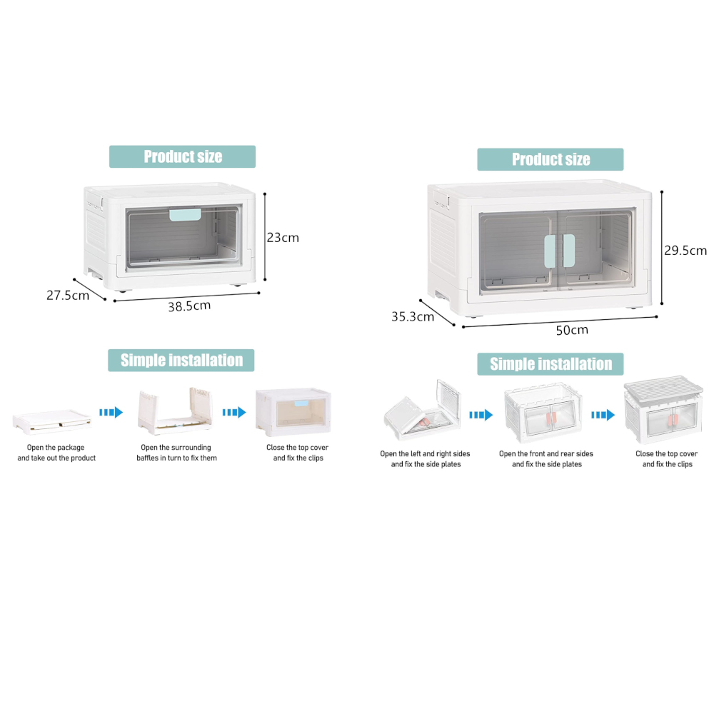 Storfex Collapsible Storage Bins Closet Organizers Efficiently Store